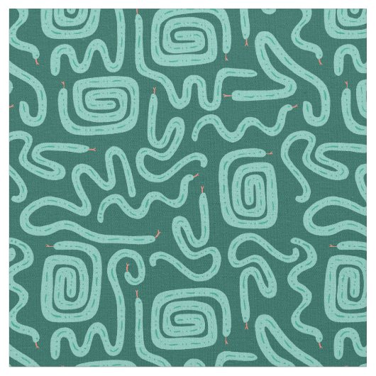 (4in) Grünes Schlangenmuster Stoff (Nahaufnahme)