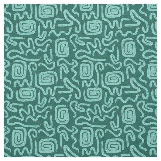 (4in) Grünes Schlangenmuster Stoff (Muster)