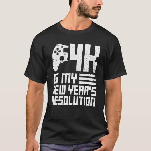 4k ist mein Neujahrsvorschuss für eine Online-Lösu T-Shirt (Vorderseite)