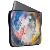 4K Ölmalerei. Farbvolle kreative Abstraktion ab. Laptopschutzhülle (Vorne Rechts)