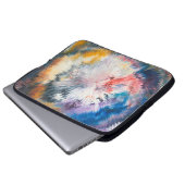 4K Ölmalerei. Farbvolle kreative Abstraktion ab. Laptopschutzhülle (Vorne Knopf)