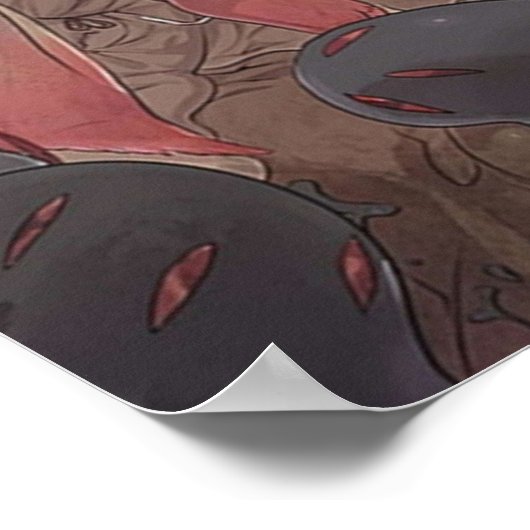 4K Riko Reg und Zeichen in Made in Abyss Poster (Ecke)