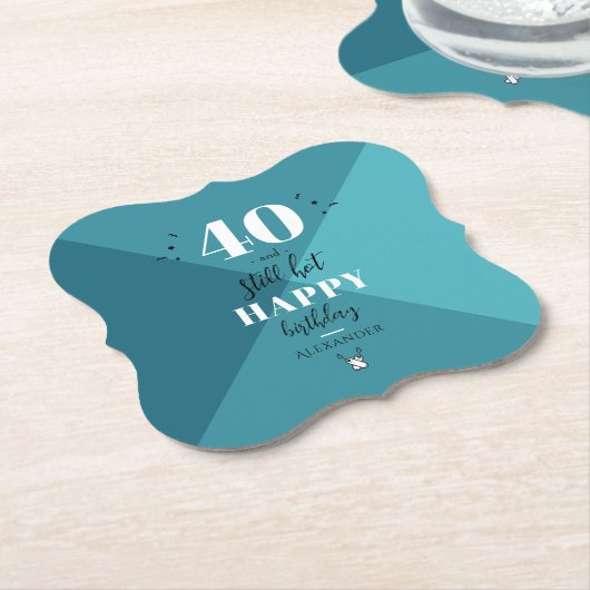 4O und immer noch heiß Untersetzer (angewinkelt)