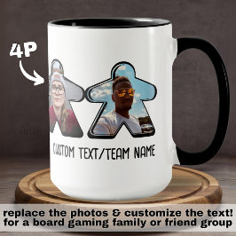 4P Benutzerdefinierte Foto-Mainboard-Game-Gruppe Tasse