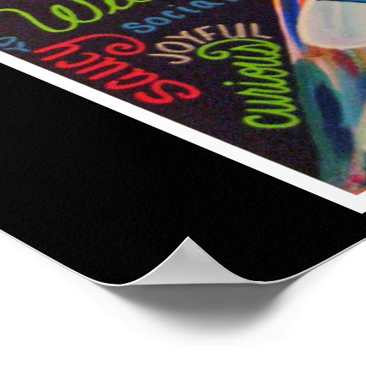 4p - Word Collage Poster (Ecke)