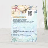 4pg Hochzeit in Urlaubsort Einladen mit ALLEN DETA Karte (Rückseite)