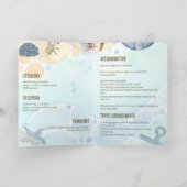 4pg Hochzeit in Urlaubsort Einladen mit ALLEN DETA Karte (Innenseite)