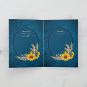 4pg Spanische BODA Einladungen Aquamarin Blaue Son (Innenseite)