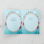 4pg Spanische BODA laden Aquamarines Aqua Blue Bur Karte (Innenseite)