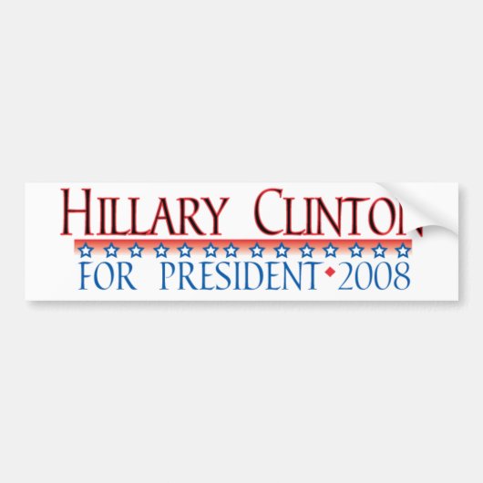 4prez-clinton autoaufkleber (Vorne)