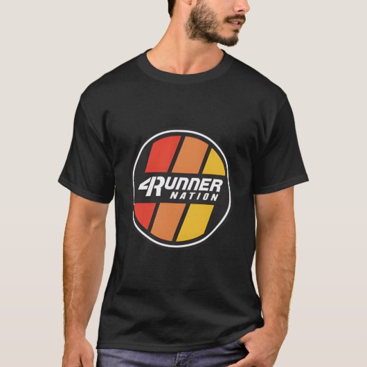 4Runner Nation Trd Stripe Abzeichen T-Shirt (Vorderseite)