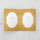 4seitige Gold Verziert WEDING Invite Program Moder Karte (Innenseite)