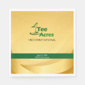 4T-Shirt Acres Gold Paper Napkin Serviette (Vorderseite)