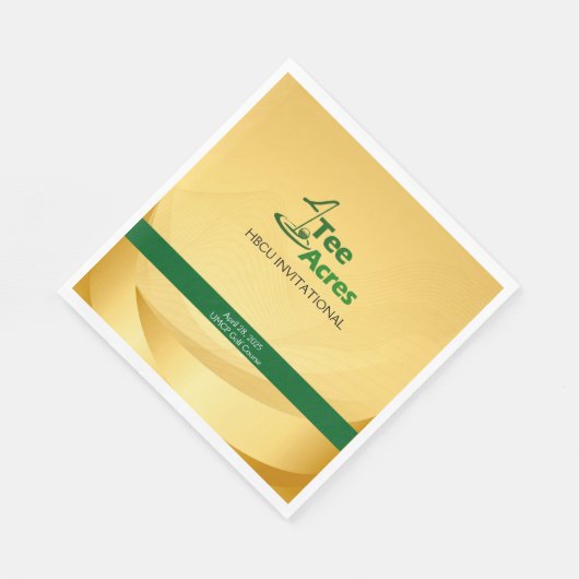 4T-Shirt Acres Gold Paper Napkin Serviette (Ecke)