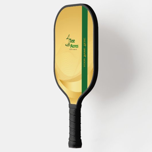 4T-Shirt Acres Pickleball Paddel personalisiert Pickleball Schläger (Links)