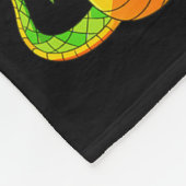 4th Birthday Snake Lizard Reptile 4 Year Old Party Fleecedecke (Ecke)