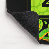 4th Birthday Snake Lizard Reptile 4 Year Old Party Mousepad (Ecke)