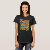 4th Grade Fourth Grade Leopard Back To School Teac T-Shirt (Vorne ganz)