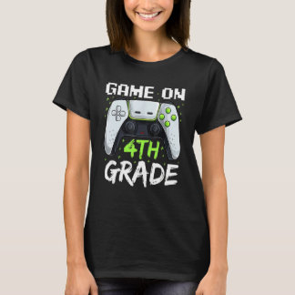 4th Grade Gamer Back To School Kids Boys T-Shirt