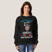 4th Grade Graduation Quarantine Donut Kitty Meme G Sweatshirt (Vorne ganz)
