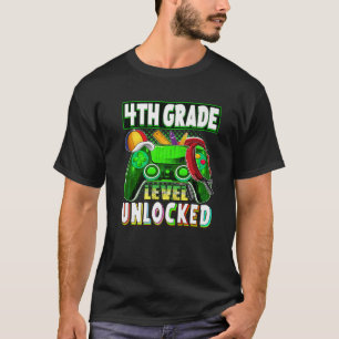 4Th Grade Level Unlocked 4Th Grader Graduation 202 T-Shirt