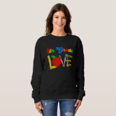 4th Grade Love Teacher Student Back To School 2023 Sweatshirt (Vorne ganz)