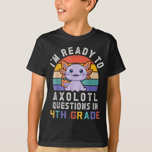 4th Grade Ready – Cute Back to School Character  T-Shirt (Vorderseite)
