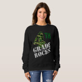 4th Grade Rocks Camo Fourth Grader Back To School  Sweatshirt (Vorne ganz)