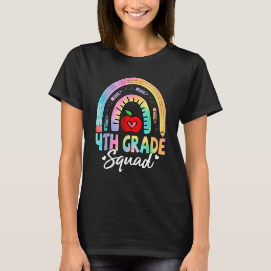 4th Grade Squad Back To School Fourth Grade Teache T-Shirt (Vorderseite)