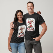4th Grade Squad Plaid Reindeer Santa Hat Teacher C T-Shirt (Unisex)