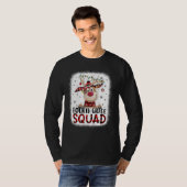 4th Grade Squad Plaid Reindeer Santa Hat Teacher C T-Shirt (Vorne ganz)