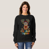 4th Grade Squad Reindeer Teacher Christmas 1 Sweatshirt (Vorne ganz)