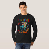 4th Grade Squad rex Dinosaur Costume Students Teac T-Shirt (Vorne ganz)