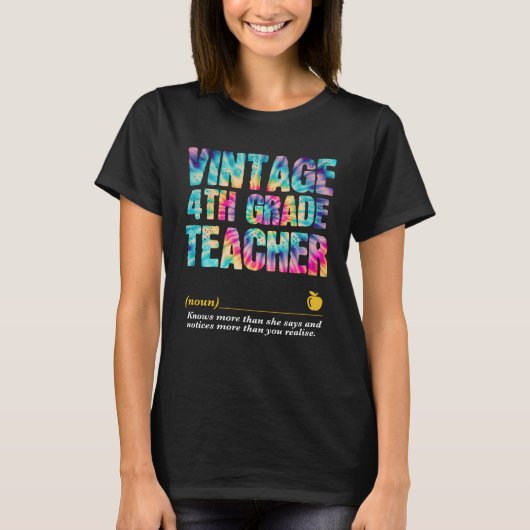 4th Grade Teacher Appreciation Week Back to School T-Shirt (Vorderseite)
