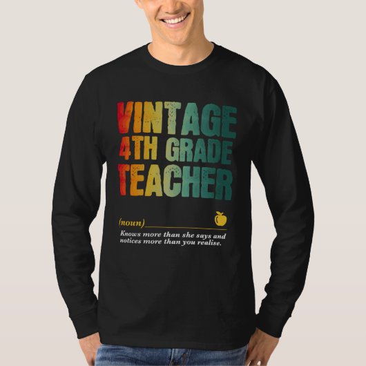 4th Grade Teacher Appreciation Week Back to School T-Shirt (Vorderseite)