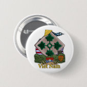 4th infantry Division Vietnam War vets Button (Vorne & Hinten)