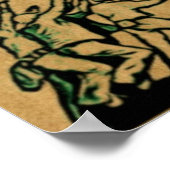 4th July Iwo Jima God Bless America Poster (Ecke)