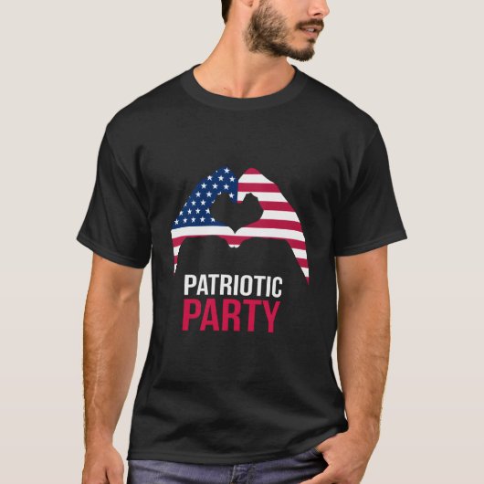 4Th July Patriotic Py America Usa He Flag T-Shirt (Vorderseite)