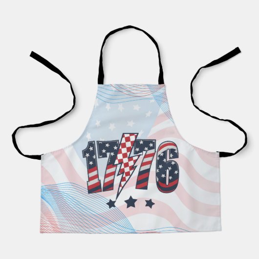 4th of July 1776-63751 Schürze (Vorderseite)