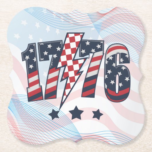 4th of July 1776-63751 Untersetzer (Vorderseite)