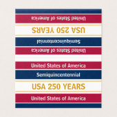 4th of July 2026 USA 250 Years Semiquincentennial  (Außenseite Aufgefaltet)