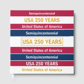 4th of July 2026 USA 250 Years Semiquincentennial  Gästebuch (Vorderseite)