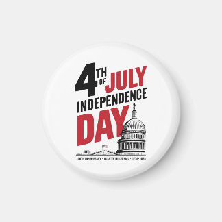 4th of July 250th Anniversary Independence Day Magnet