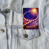 4th of July 50 Stars 250 Years USA Independence Button (Insitu)