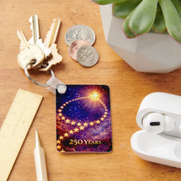 4th of July 50 Stars 250 Years USA Independence Schlüsselanhänger