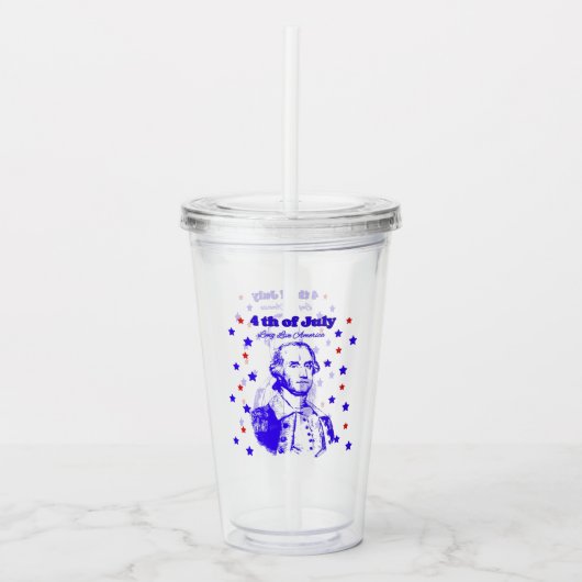 4th of July Acryltrinkbecher (Vorderseite)