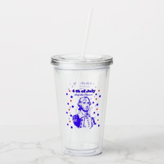 4th of July Acryltrinkbecher (Rückseite)