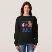 4th Of July American Cat For Kids Cute Usa Cat  6 Sweatshirt (Vorne ganz)
