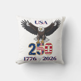 4th of July Anniversary 250 Years USA Bald Eagle Kissen