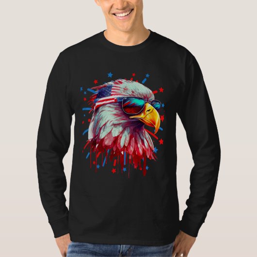 4th Of July Bald Eagle T-Shirt (Vorderseite)
